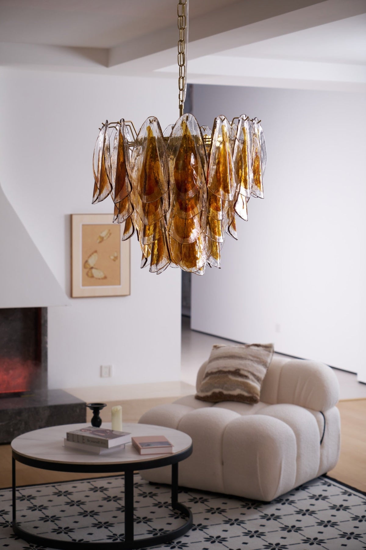 Ravensorie Glass Chandelier-Moonnatur