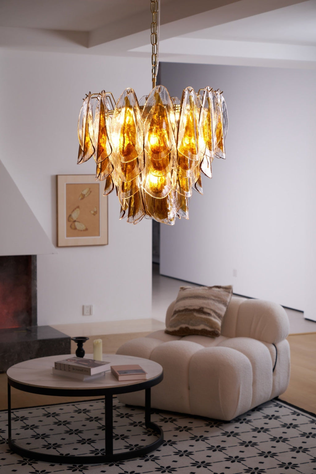Ravensorie Glass Chandelier-Moonnatur