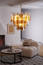 Ravensorie Glass Chandelier-Moonnatur