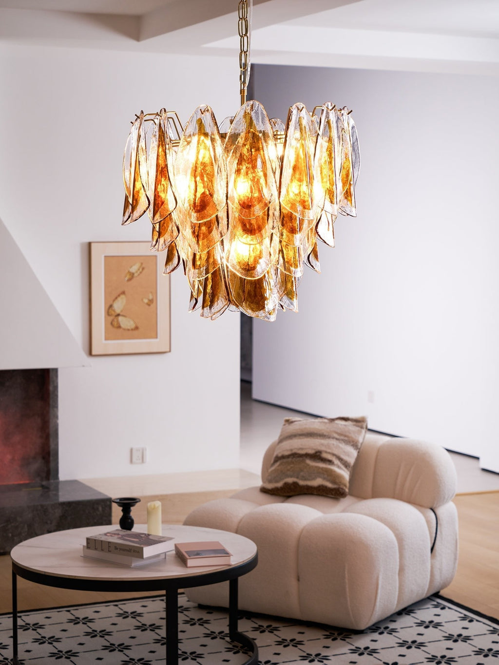 Ravensorie Glass Chandelier-Moonnatur