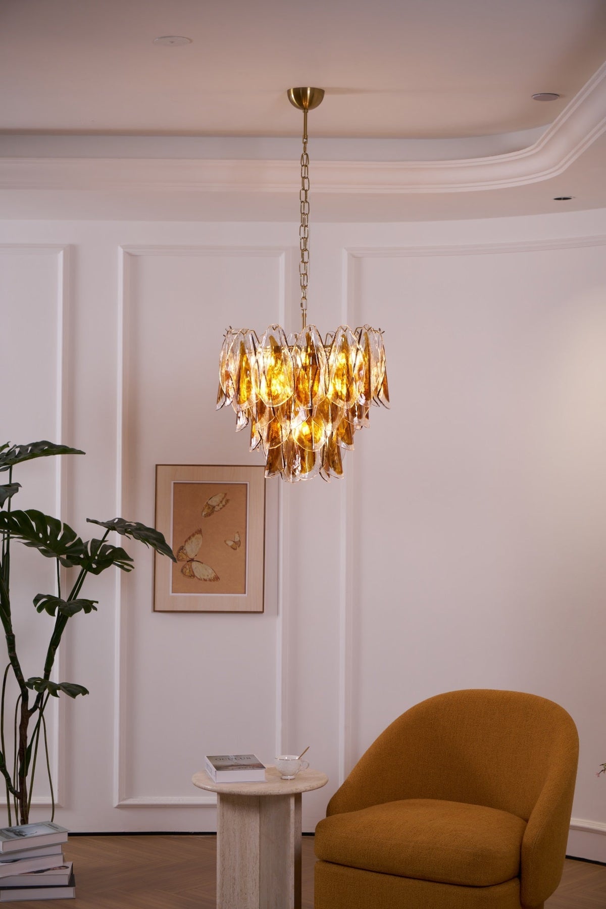 Ravensorie Glass Chandelier-Moonnatur
