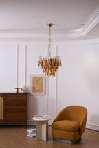 Ravensorie Glass Chandelier-Moonnatur