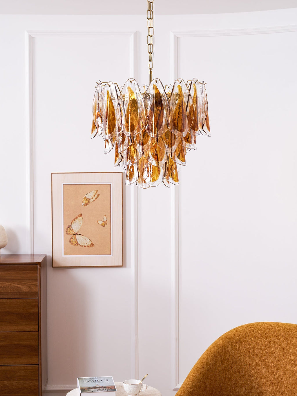 Ravensorie Glass Chandelier-Moonnatur