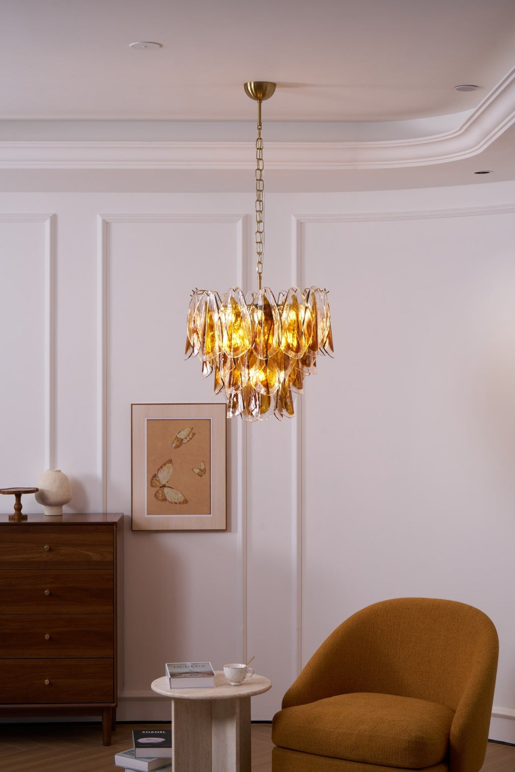 Ravensorie Glass Chandelier-Moonnatur