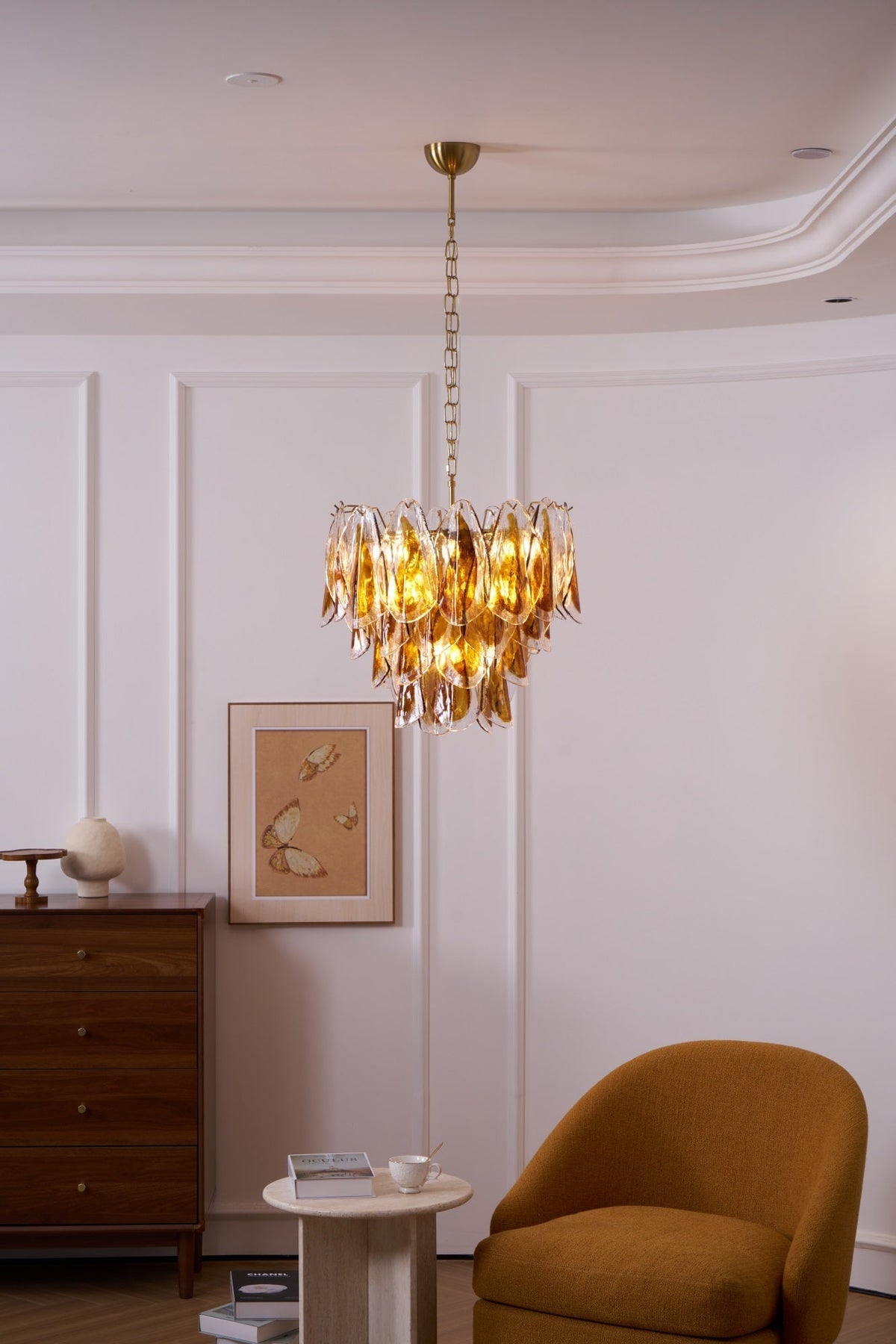Ravensorie Glass Chandelier-Moonnatur