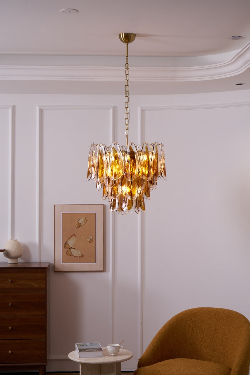 Ravensorie Glass Chandelier-Moonnatur