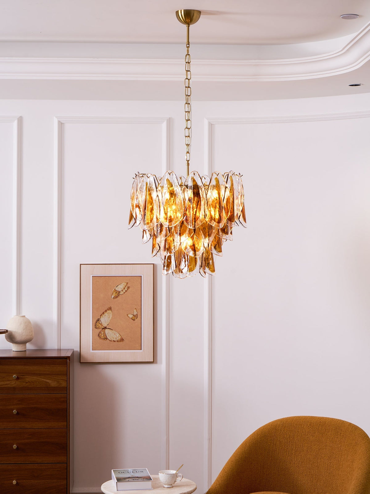 Ravensorie Glass Chandelier-Moonnatur