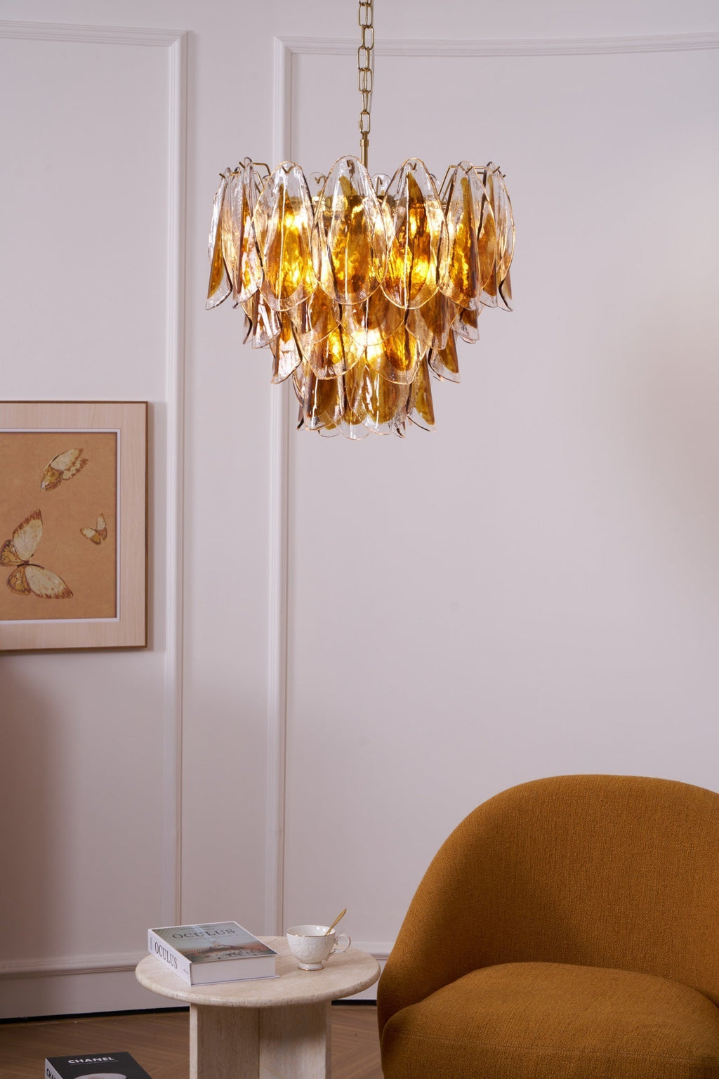 Ravensorie Glass Chandelier-Moonnatur