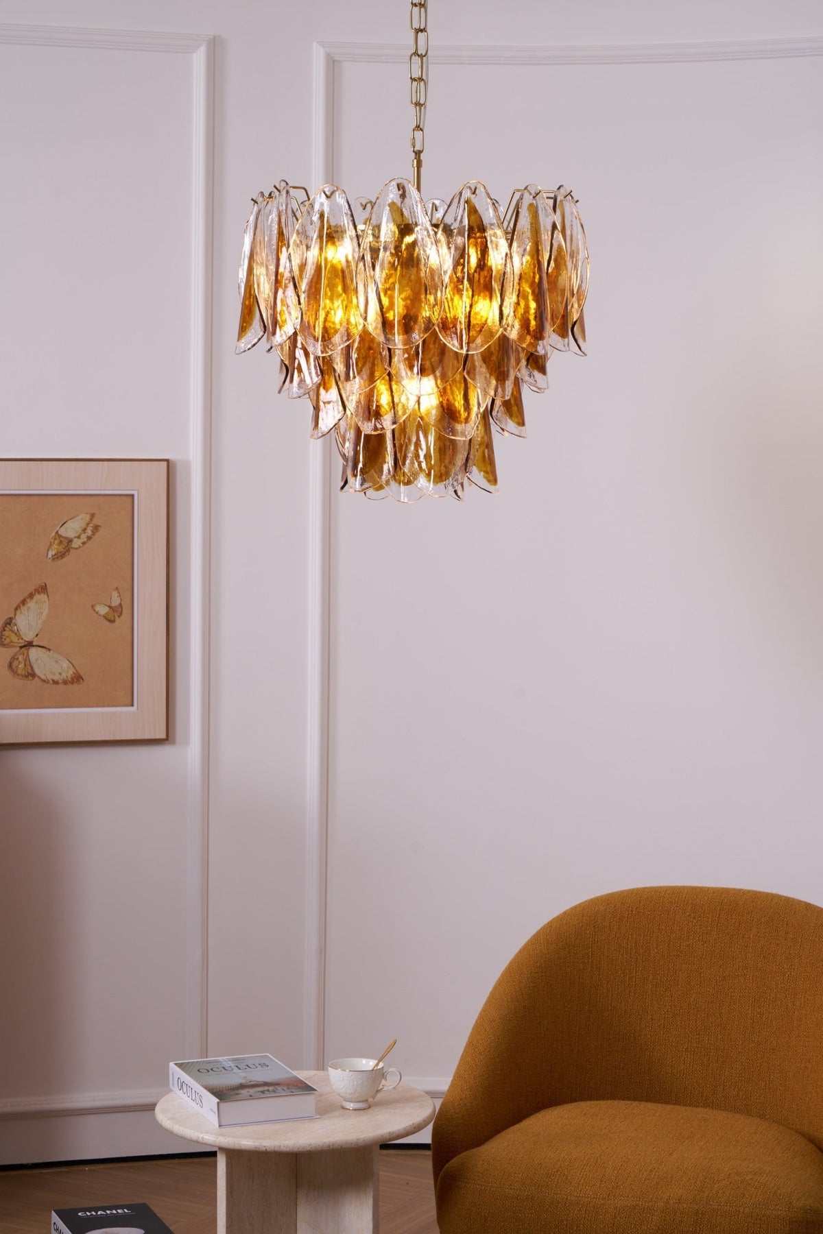 Ravensorie Glass Chandelier-Moonnatur