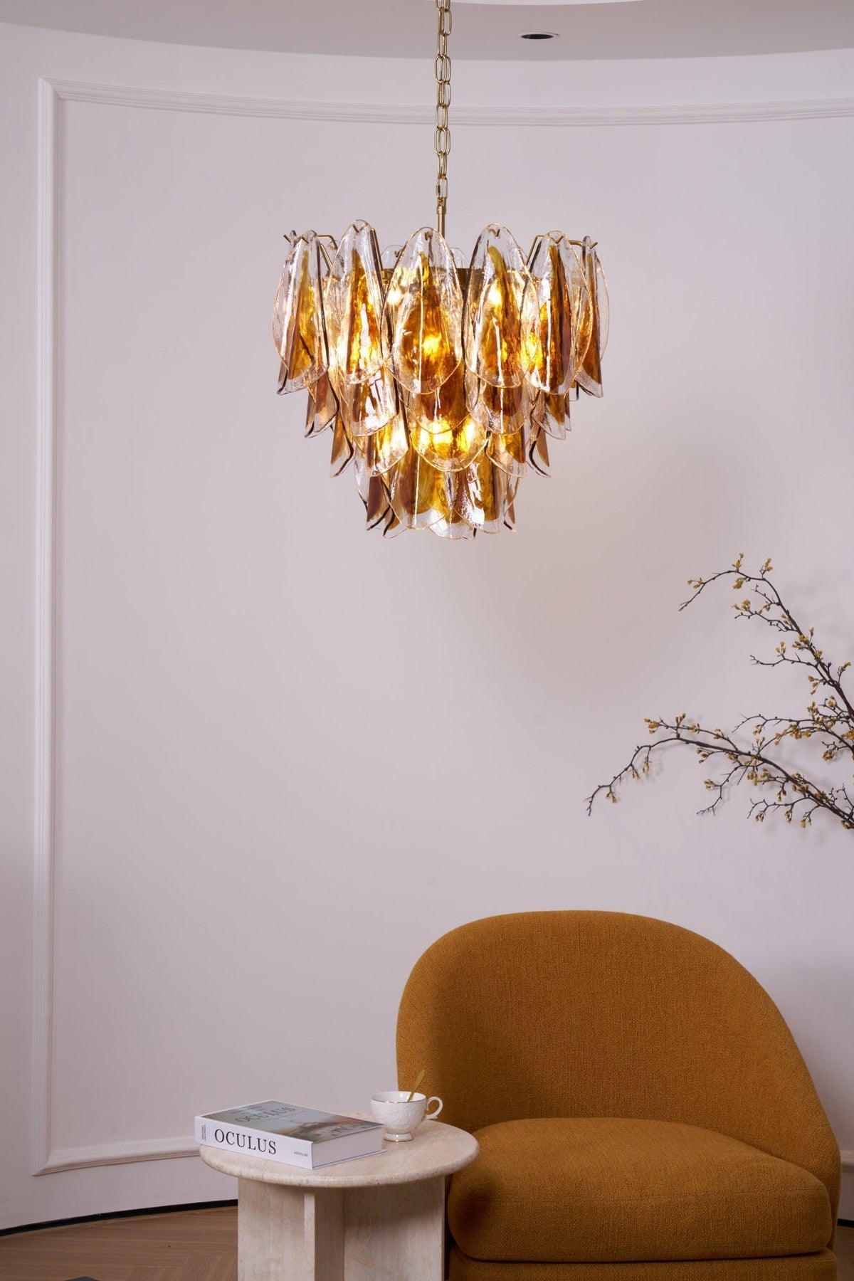 Ravensorie Glass Chandelier-Moonnatur