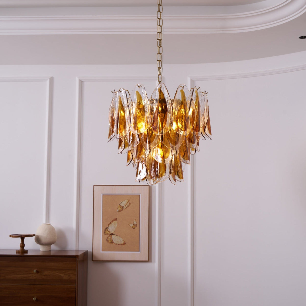 Ravensorie Glass Chandelier-Moonnatur
