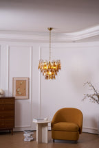Ravensorie Glass Chandelier-Moonnatur