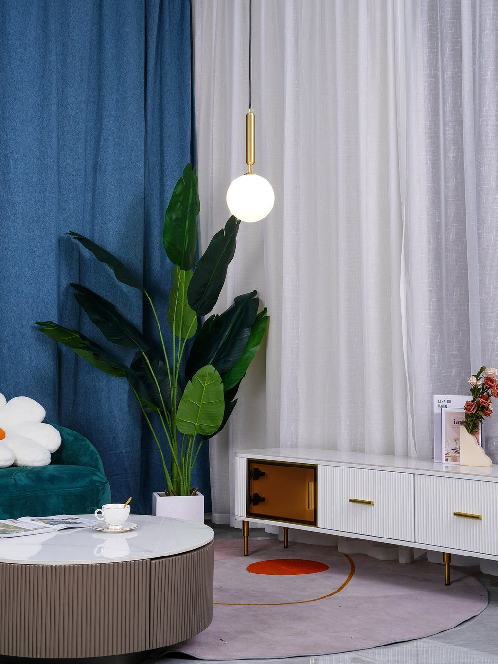 Narella Glass Pendant Lamp-Moonnatur