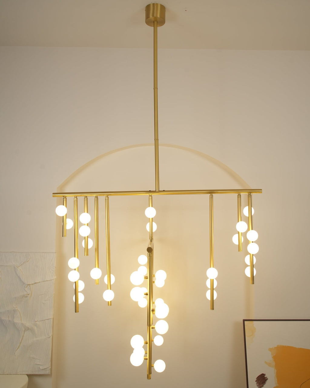 Ilvenaria Brass Chandelier-Moonnatur