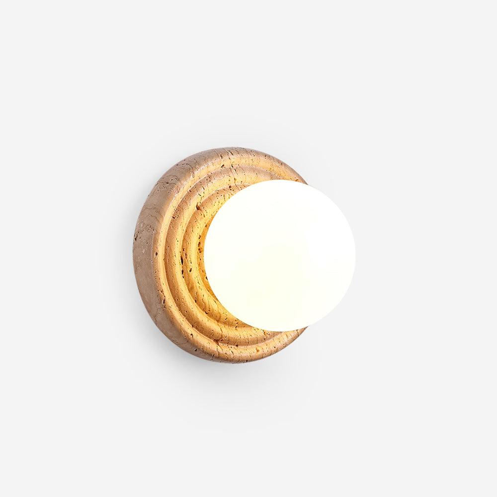 Ashenrose Travertine Wall Light-Moonnatur