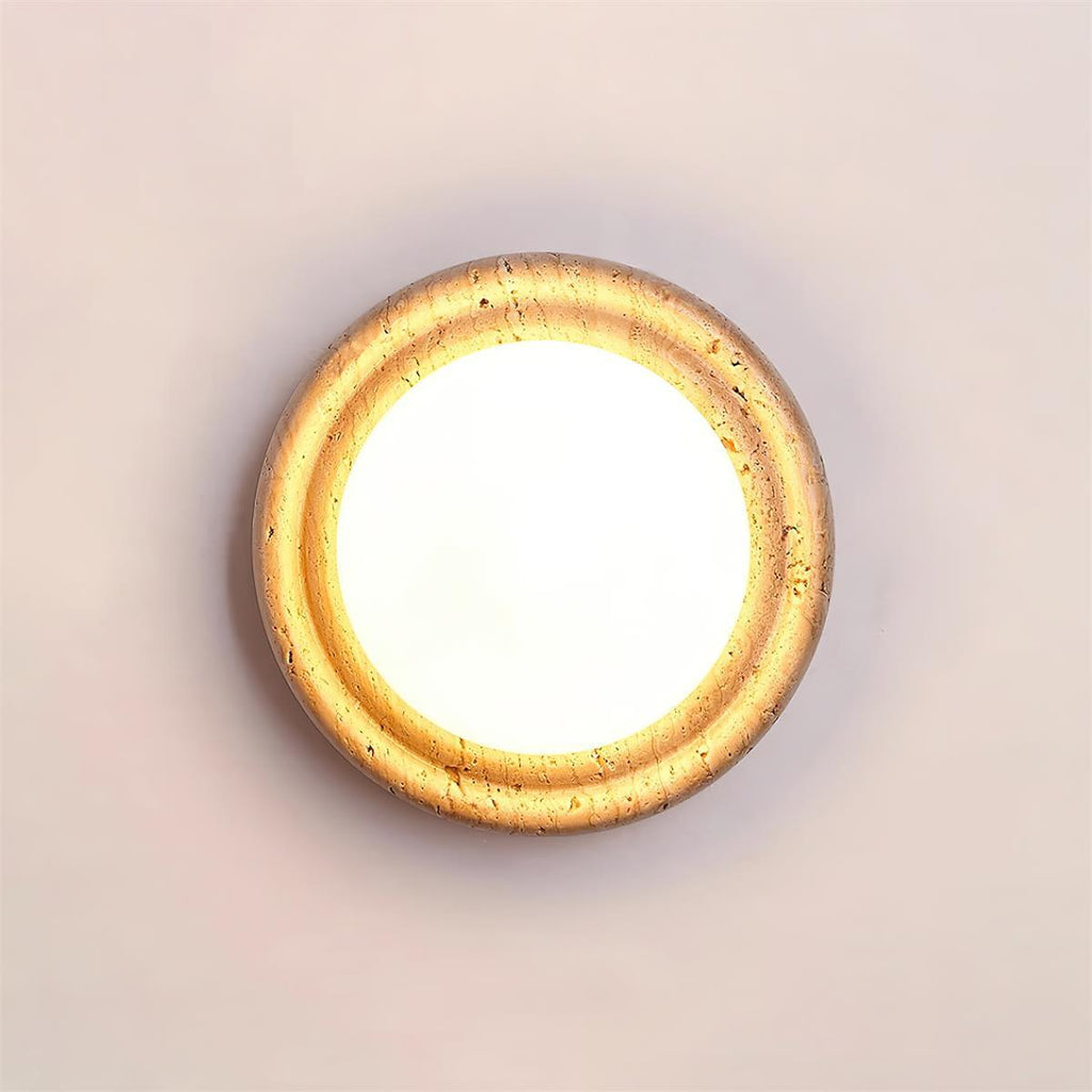 Ashenrose Travertine Wall Light-Moonnatur