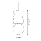 Netheniel Glass Pendant Light-Moonnatur
