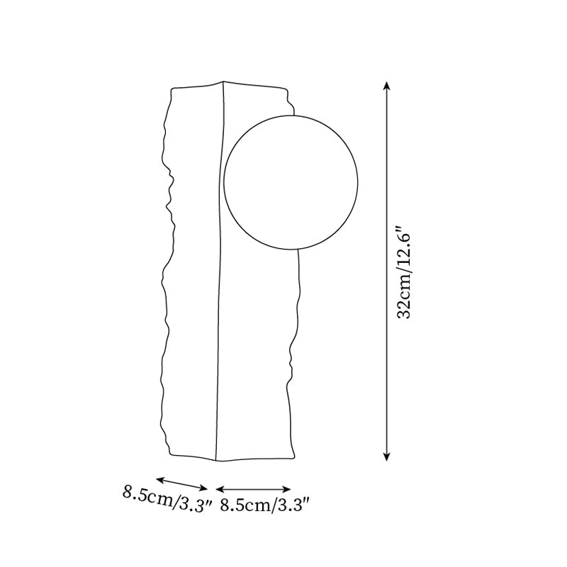 Invercove Glass Wall Light-Moonnatur