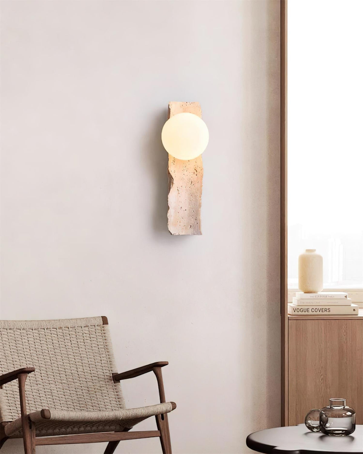 Invercove Glass Wall Light-Moonnatur