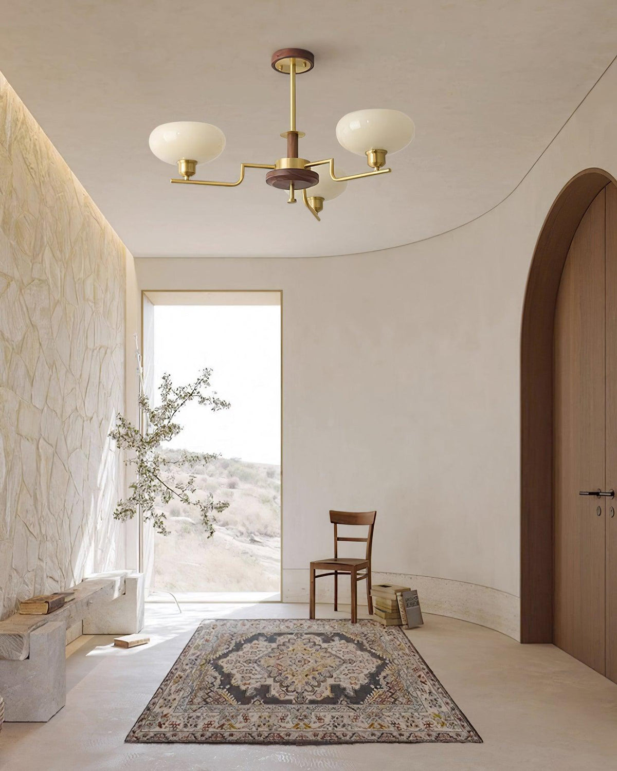 Lovenaria Glass Chandelier-Moonnatur