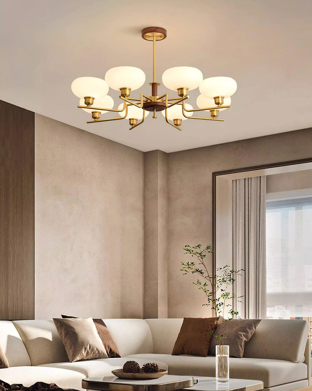 Lovenaria Glass Chandelier-Moonnatur
