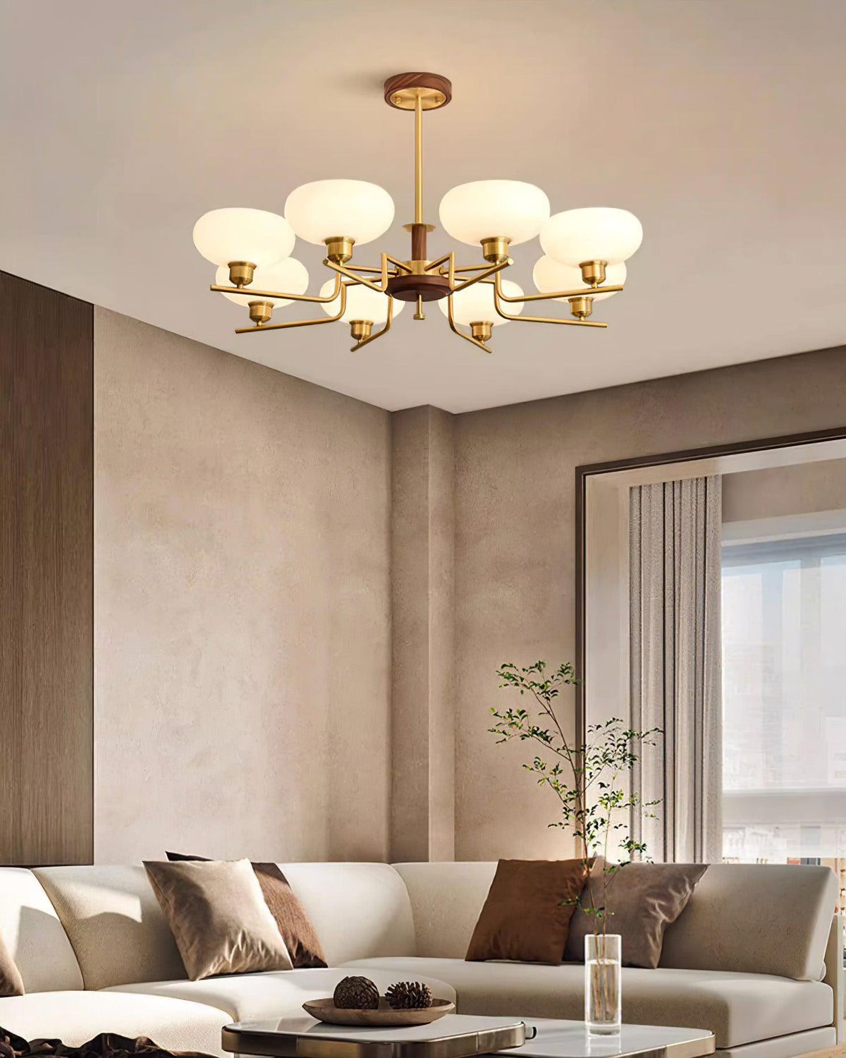 Lovenaria Glass Chandelier-Moonnatur
