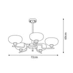 Lovenaria Glass Chandelier-Moonnatur