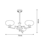 Lovenaria Glass Chandelier-Moonnatur