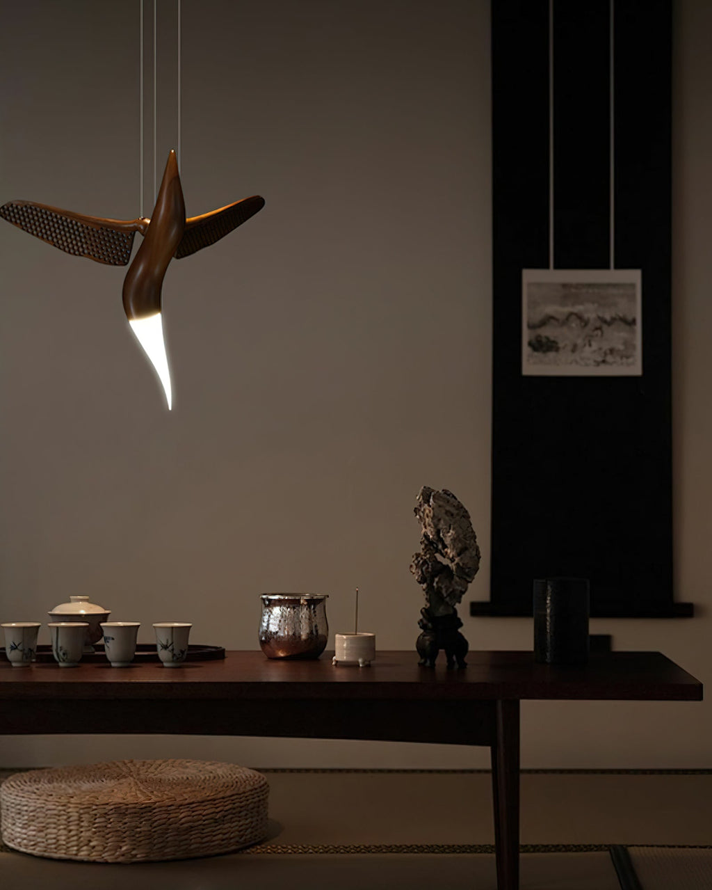 Lavenaria Wood Pendant Light-Moonnatur
