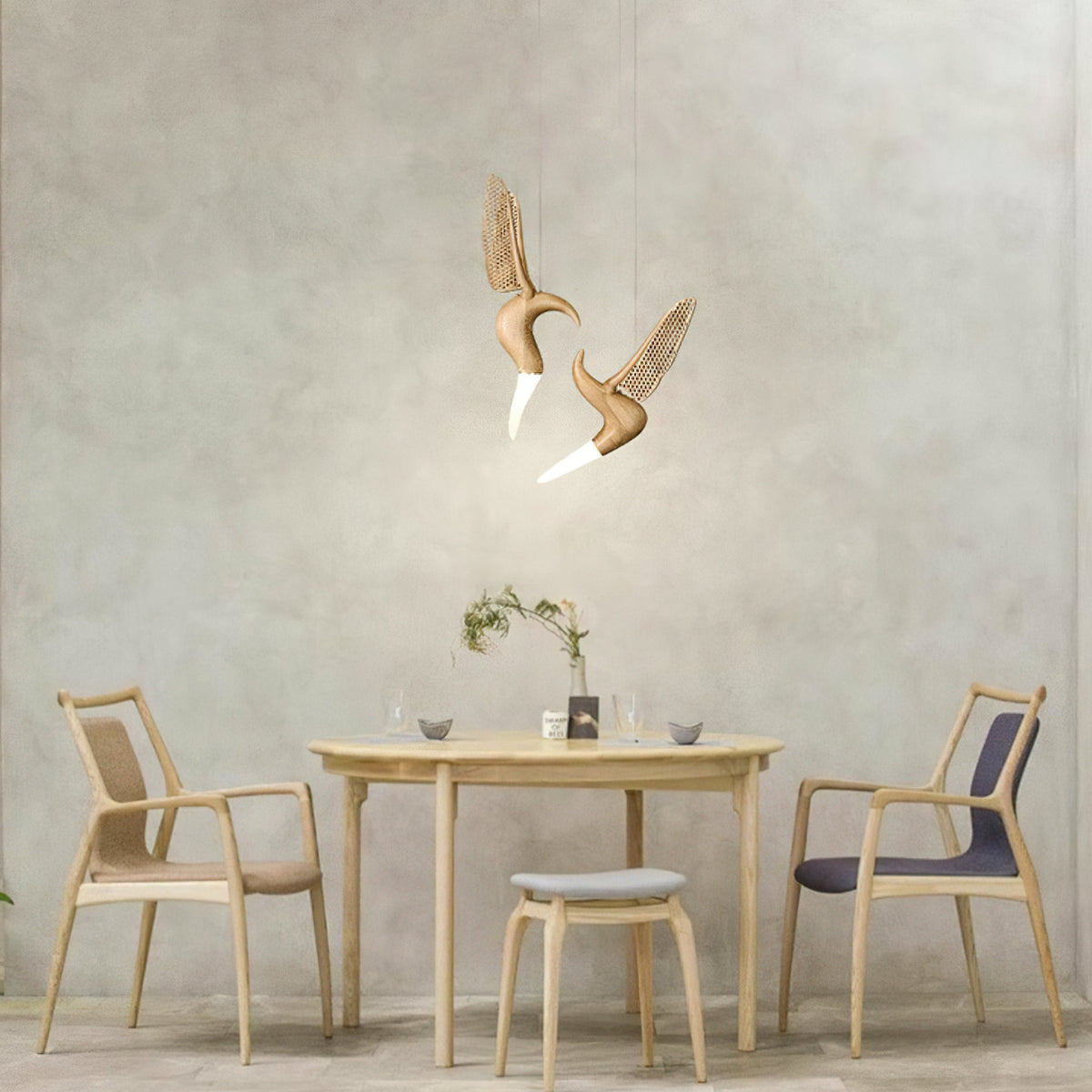 Lavenaria Wood Pendant Light-Moonnatur