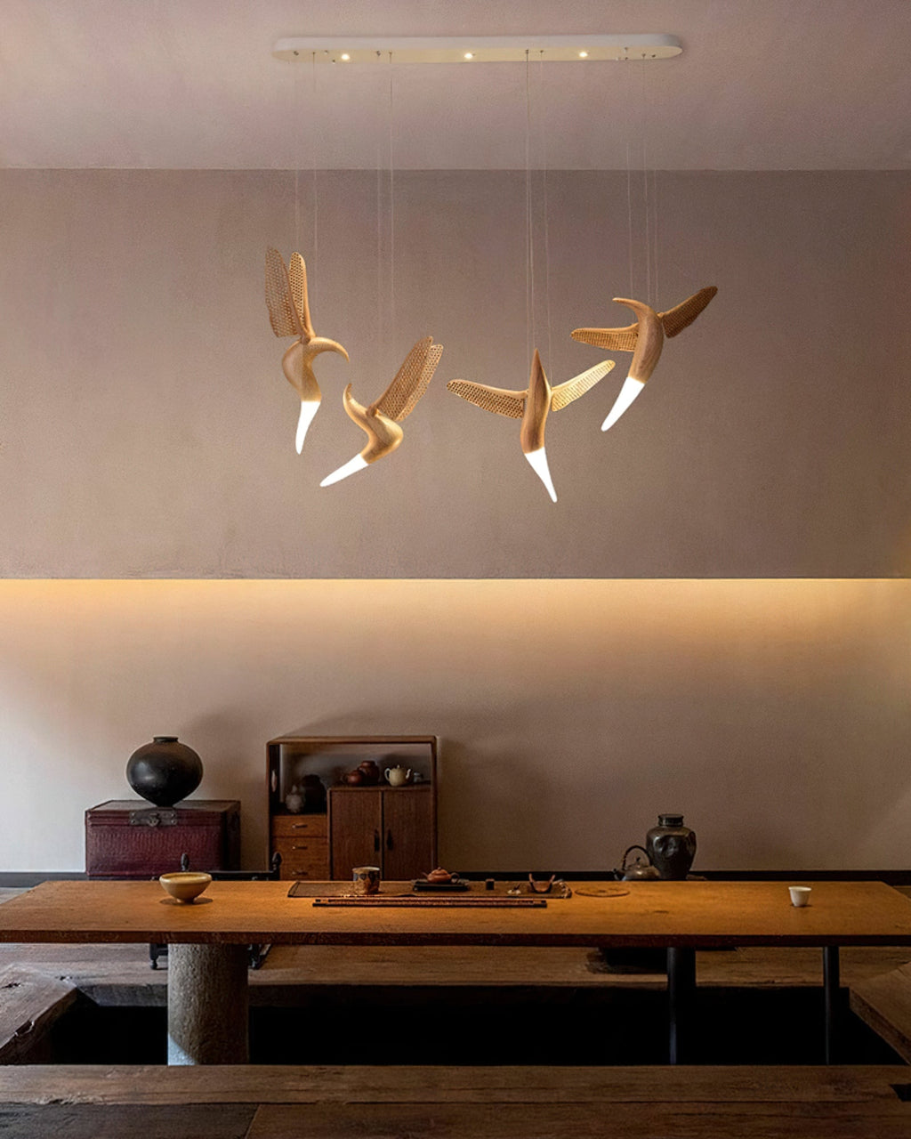 Lavenaria Wood Pendant Light-Moonnatur