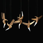 Lavenaria Wood Pendant Light-Moonnatur