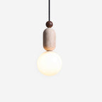 Quenelara Travertine Pendant Light-Moonnatur