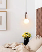 Quenelara Travertine Pendant Light-Moonnatur