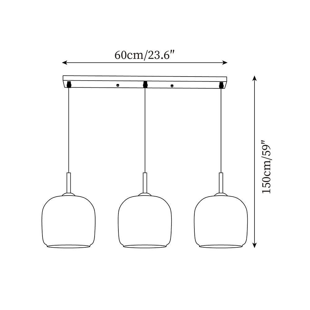 Dunselfield Glass Pendant Light-Moonnatur