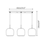 Dunselfield Glass Pendant Light-Moonnatur