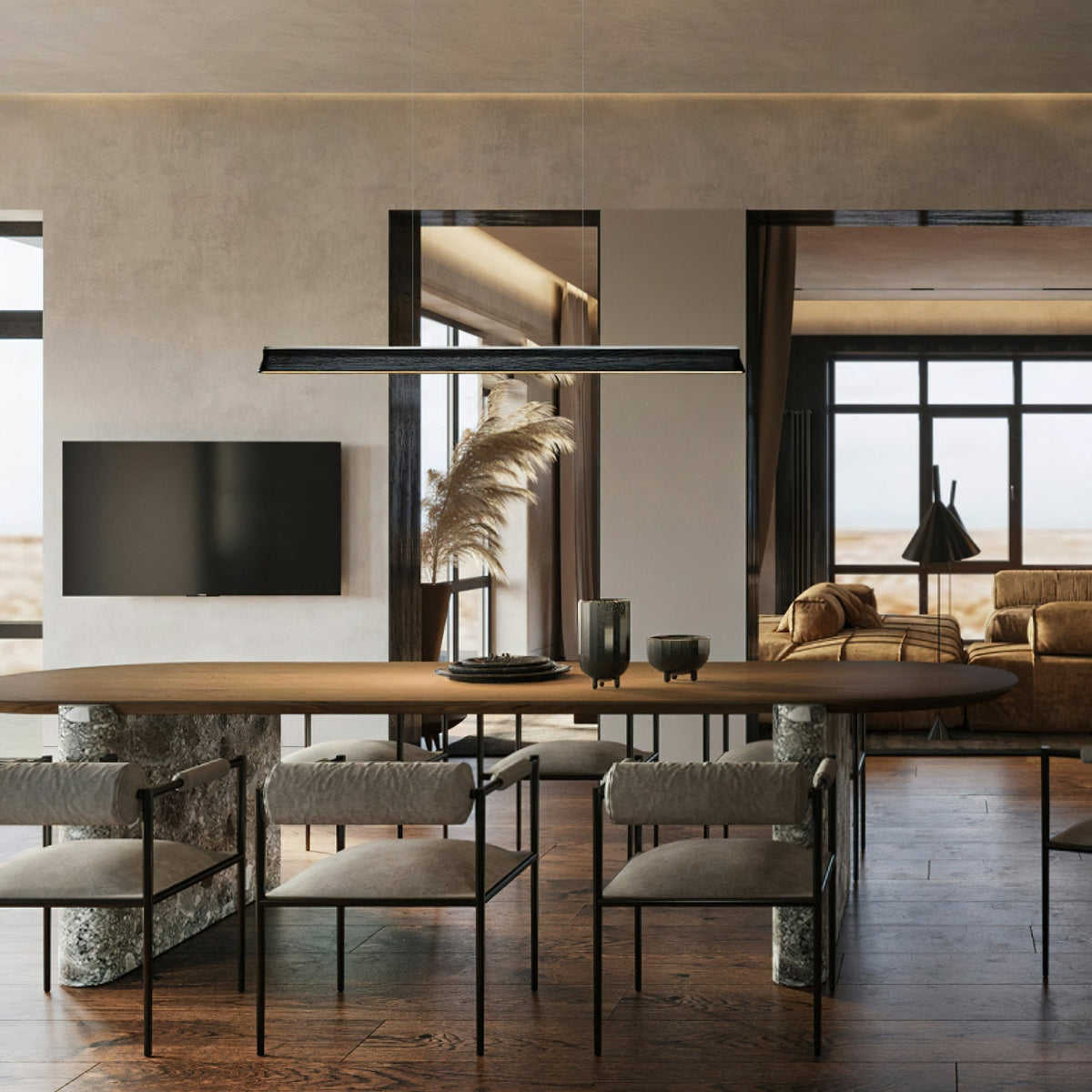 Jolenne Wood Pendant Light-Moonnatur