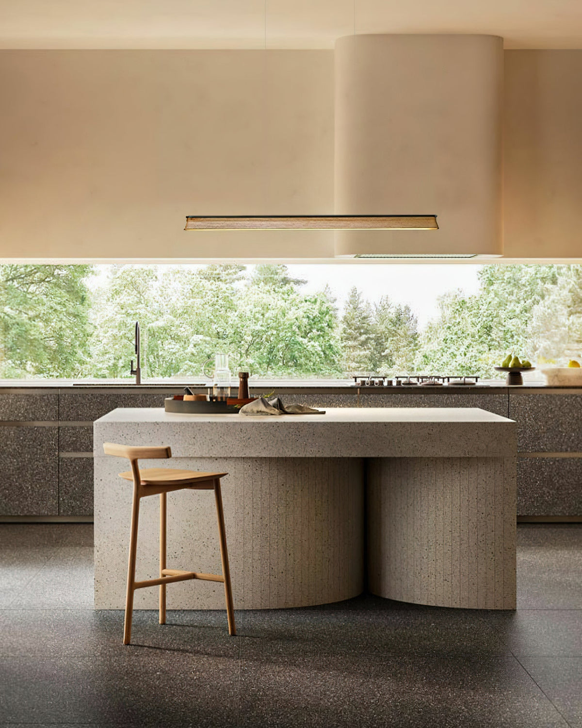 Jolenne Wood Pendant Light-Moonnatur