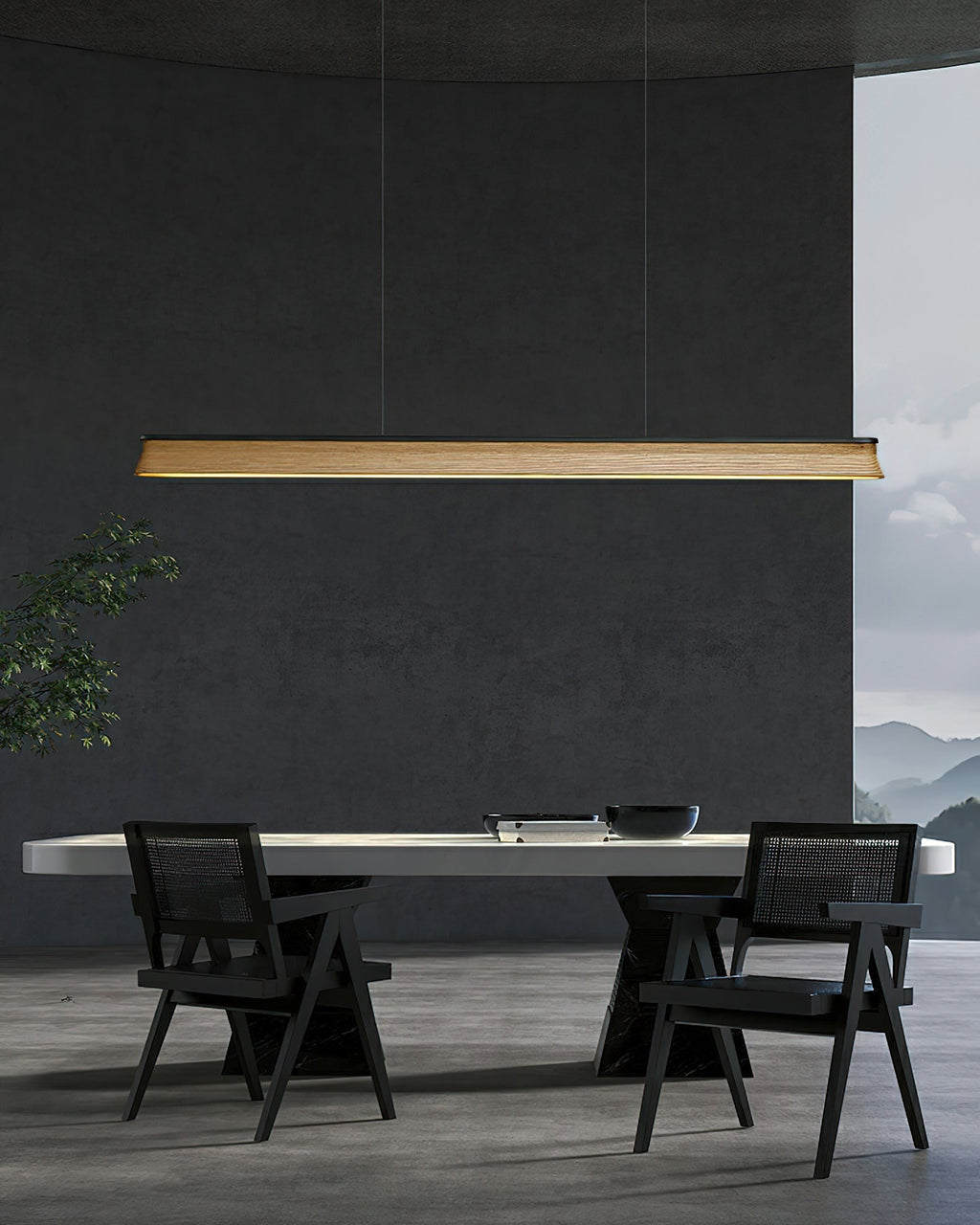 Jolenne Wood Pendant Light-Moonnatur