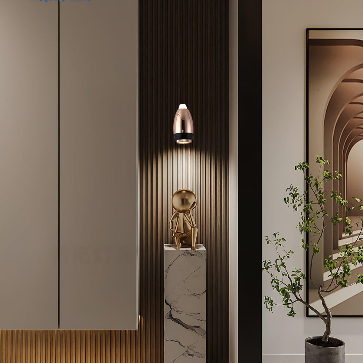 Oswenelle Aluminium Pendant Light-Moonnatur