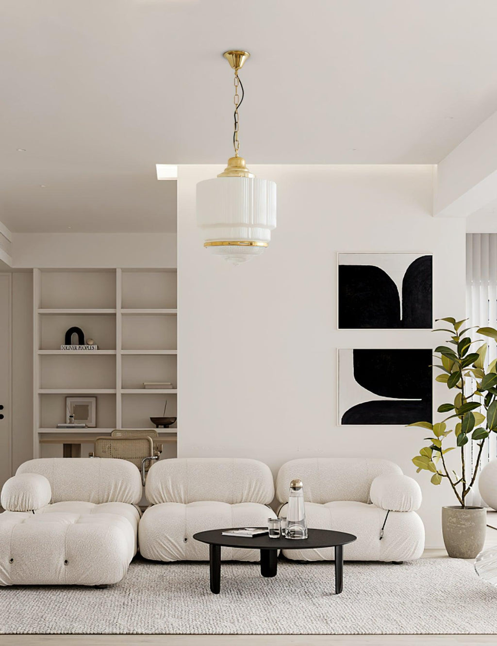 Hatherelyn Glass Pendant Light-Moonnatur