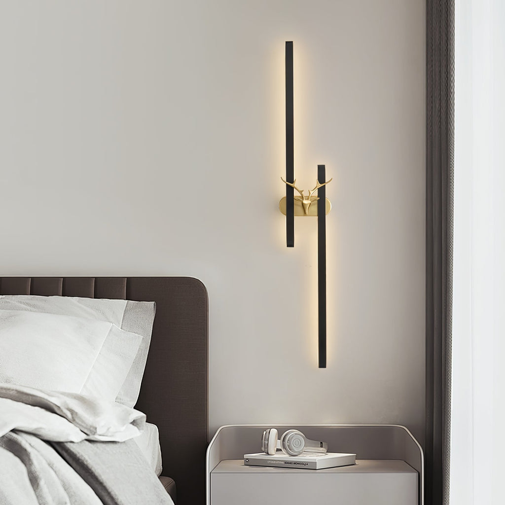 Fernaria Brass Wall Light-Moonnatur