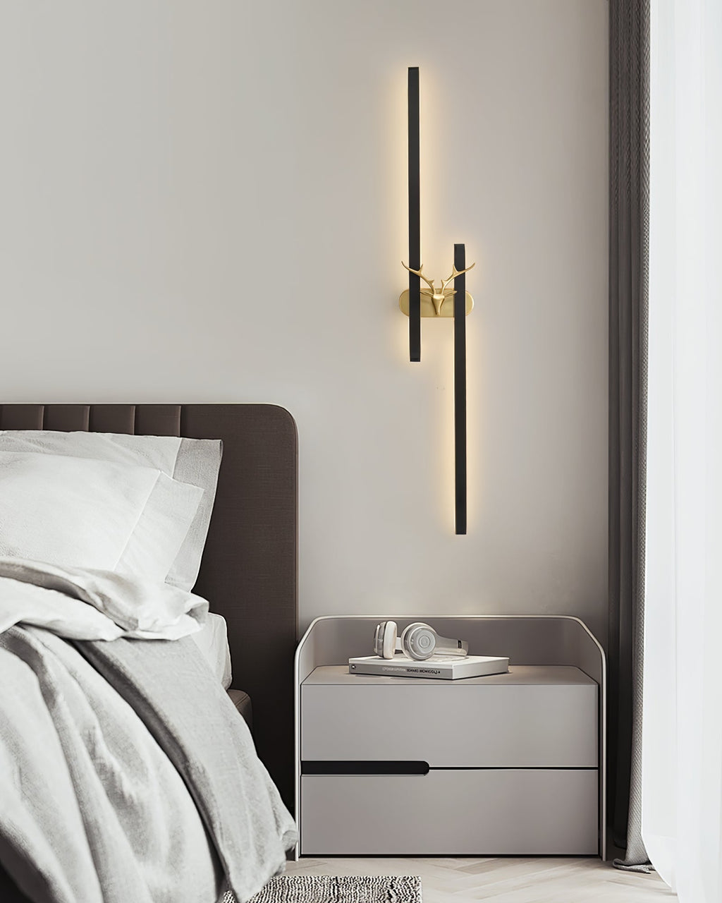 Fernaria Brass Wall Light-Moonnatur