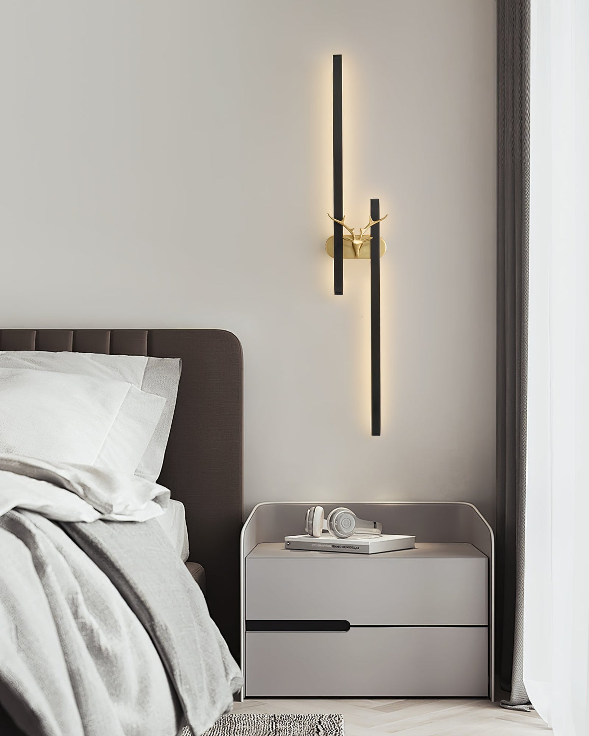 Fernaria Brass Wall Light-Moonnatur