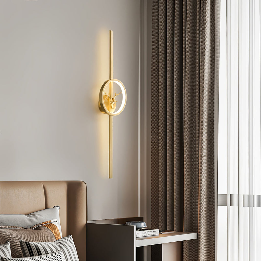 Fernaria Brass Wall Light-Moonnatur