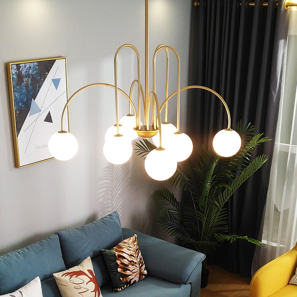 Erdenlyn Glass Chandelier-Moonnatur