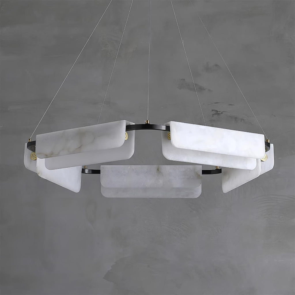 Gildenara Alabaster Chandelier-Moonnatur
