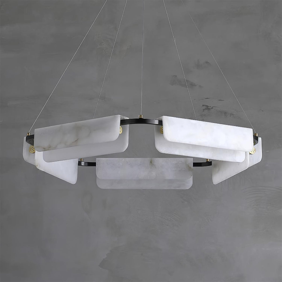 Gildenara Alabaster Chandelier-Moonnatur