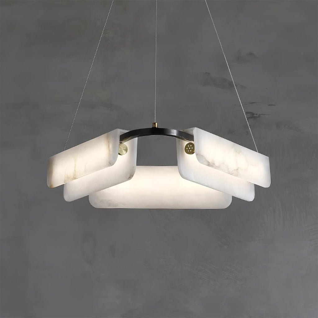 Gildenara Alabaster Chandelier-Moonnatur