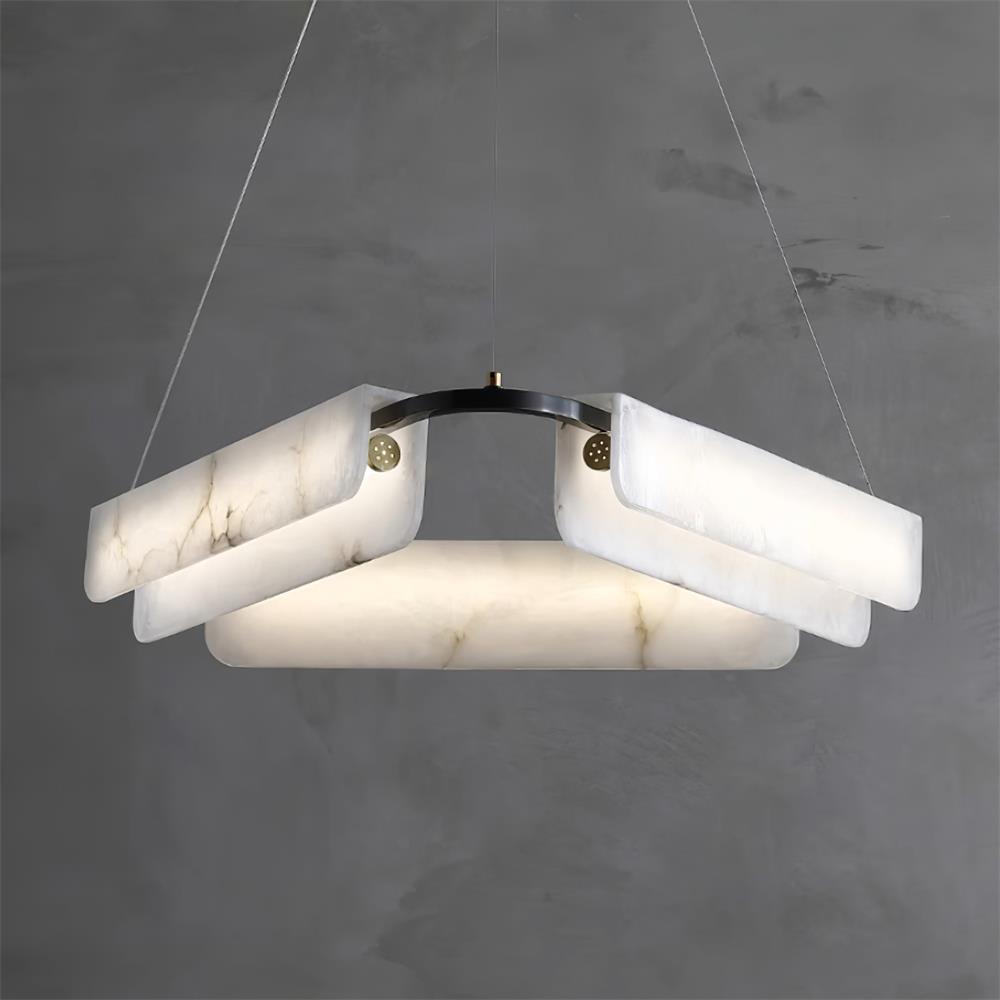 Gildenara Alabaster Chandelier-Moonnatur